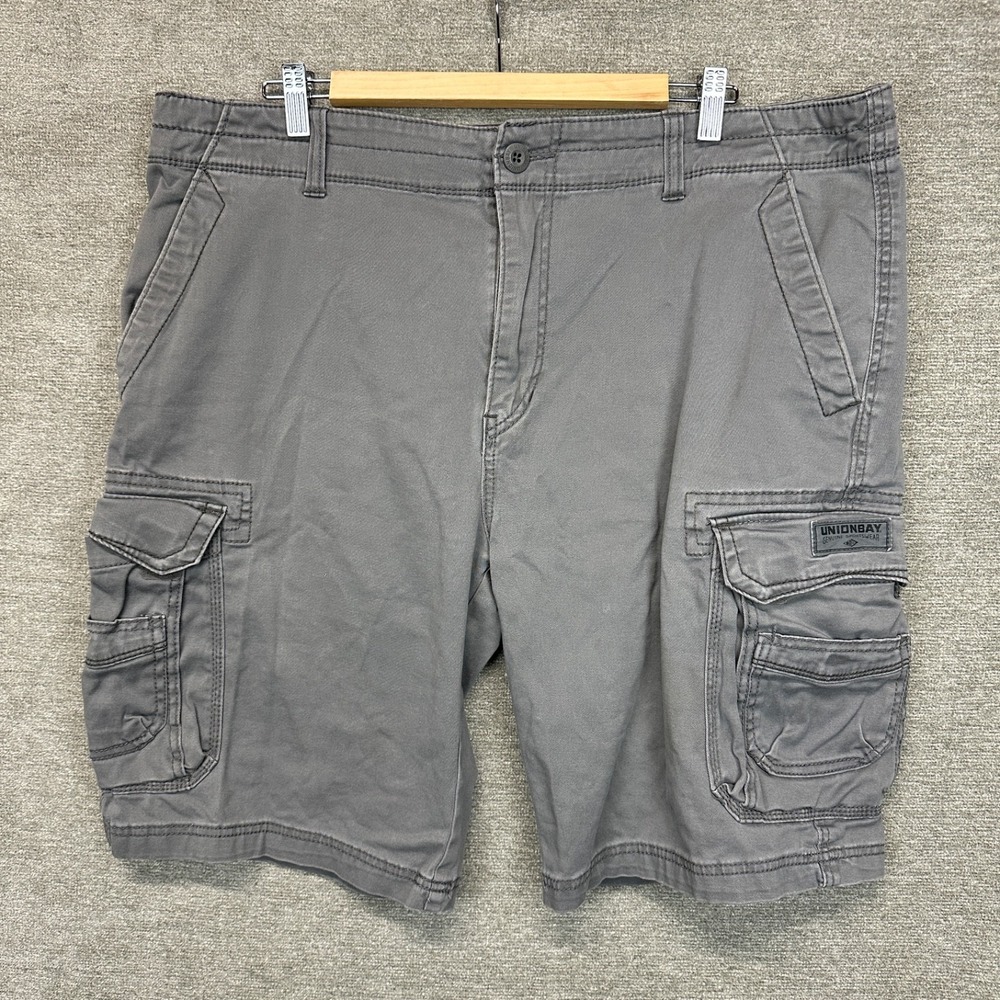 Vintage UNIONBAY Y2K 90s Cargo Shorts‎ Grunge Baggy Skater Grey Men's Size 40